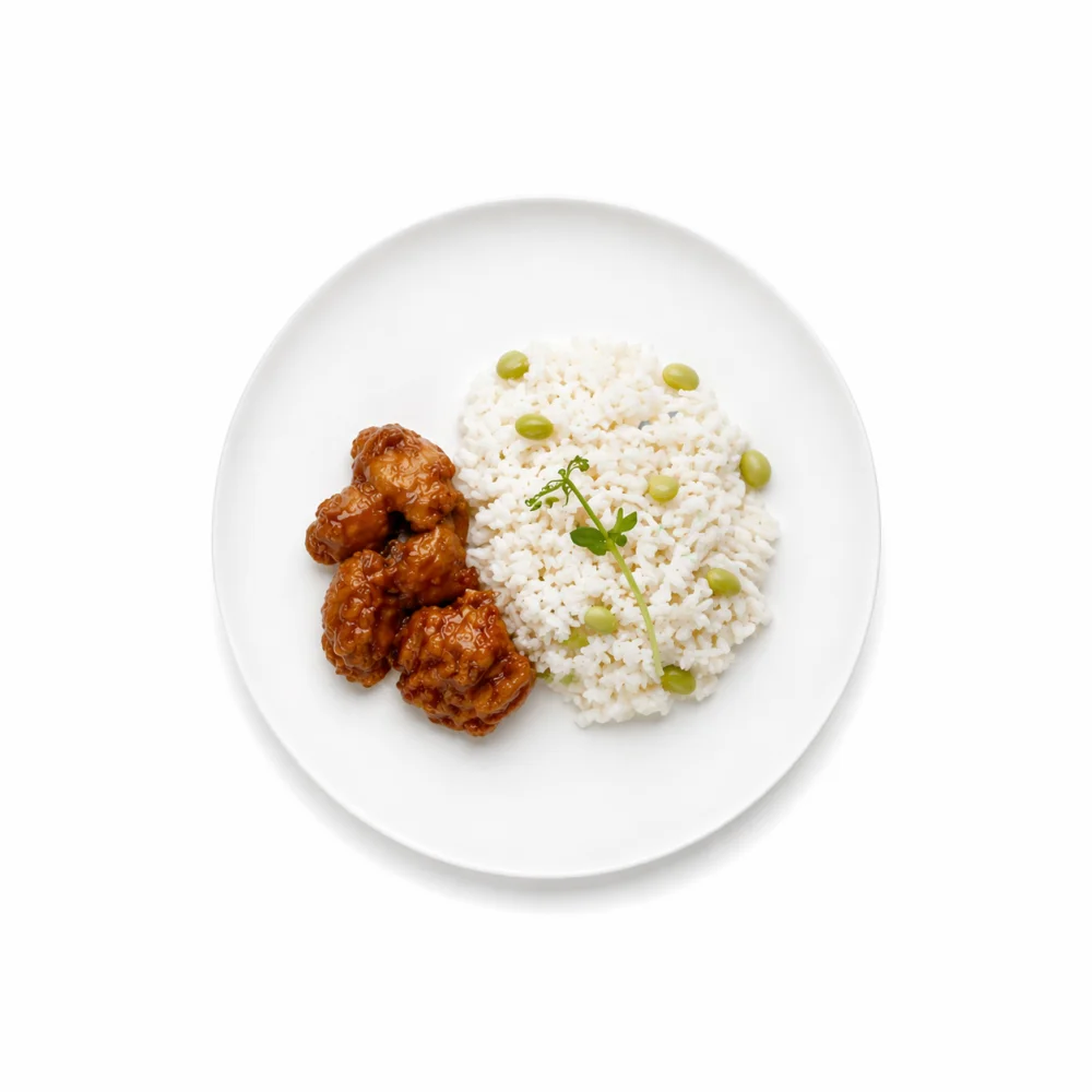 Цыпленок кимчи с рисом